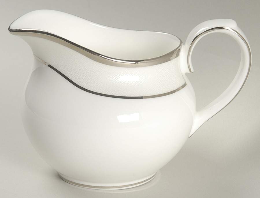 Platinum Silk Creamer by Royal Doulton-1