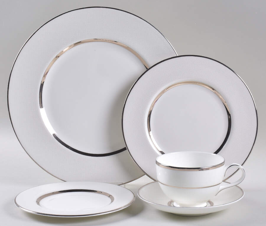 Platinum Silk 5 Piece Place Setting by Royal Doulton-1