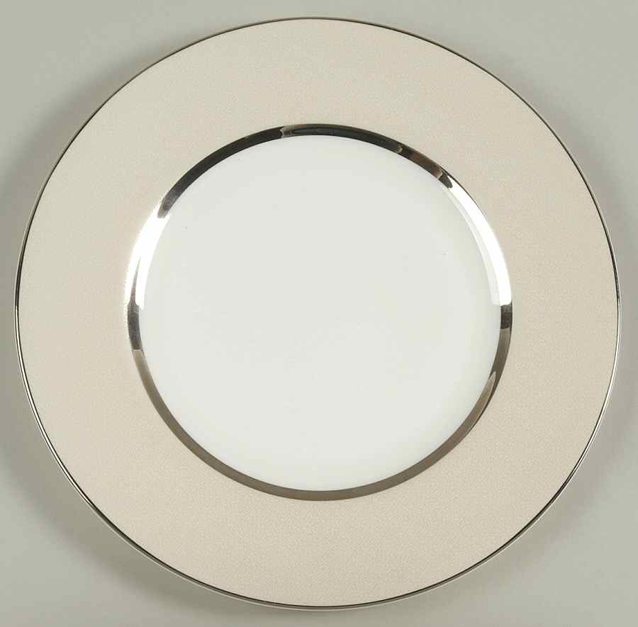 Platinum Silk Accent Luncheon Plate by Royal Doulton-1