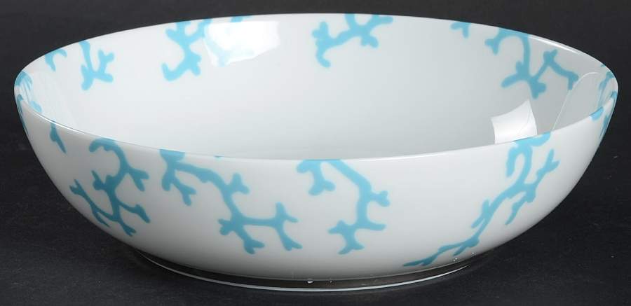 Cristobal Turquoise Coupe Cereal Bowl by Raynaud-1