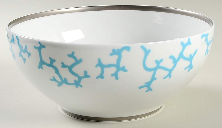 Cristobal Turquoise 10" Large Salad Serving Bowl by Raynaud-1