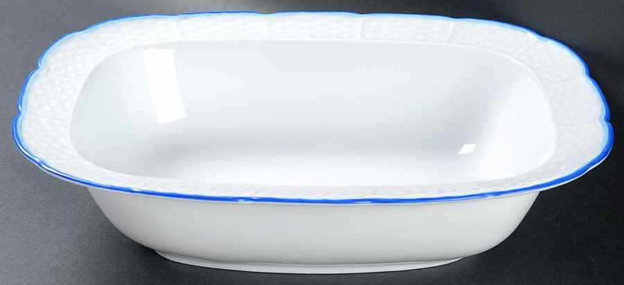 Villandry Blue 10" Oval Vegetable Bowl by Raynaud-1