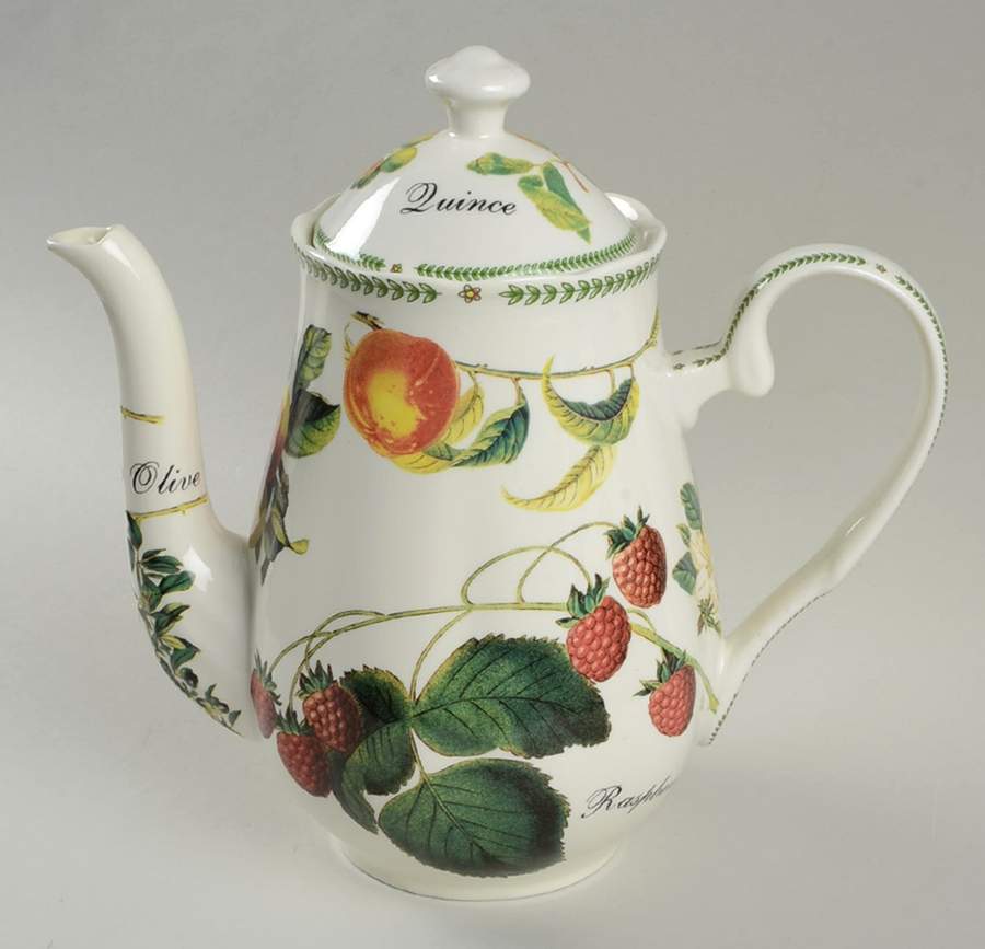 Botanical Fruit Coffee Pot & Lid by Royal Traditions-1
