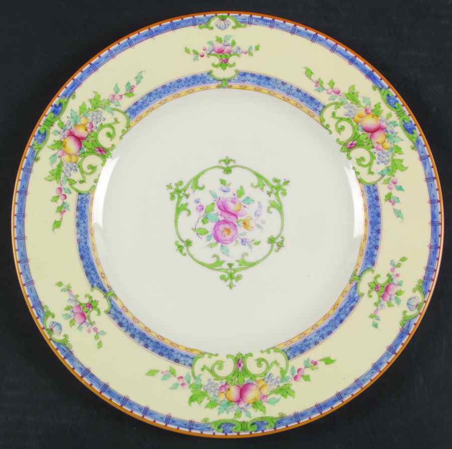 Cordova (Blue Border) Dinner Plate by Royal Worcester-1