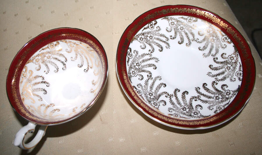 965 Footed Cup & Saucer Set by Royal Grafton-1