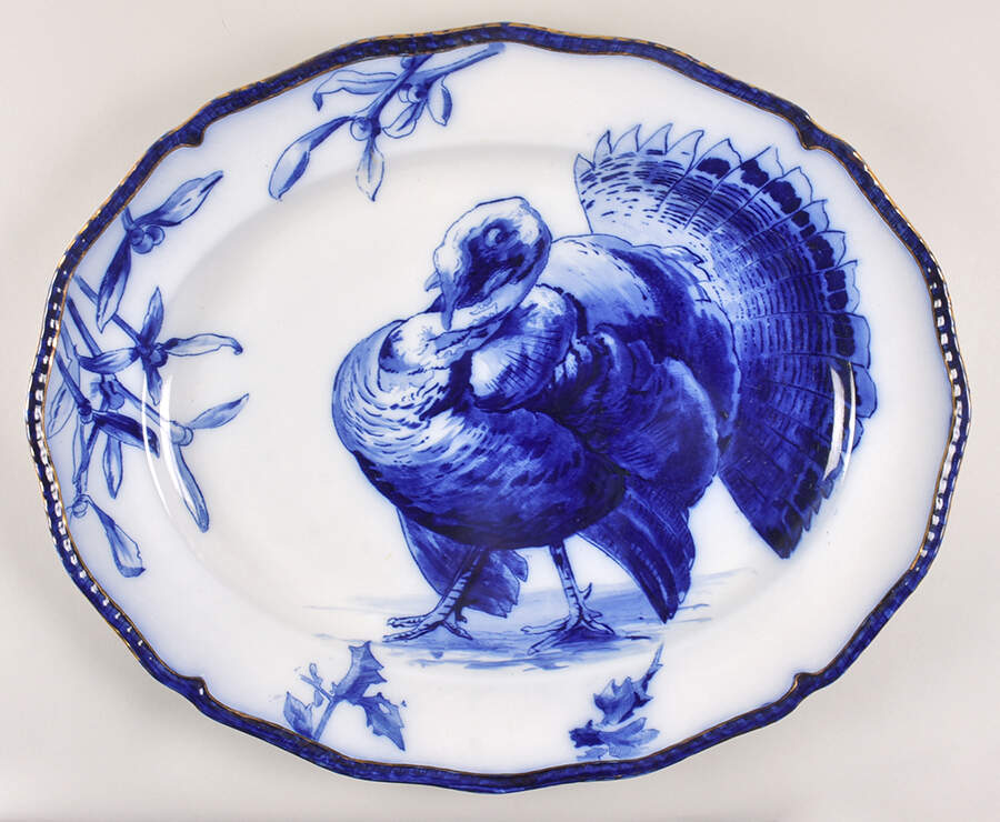 Turkeys 22" Oval Serving Platter by Royal Doulton-1
