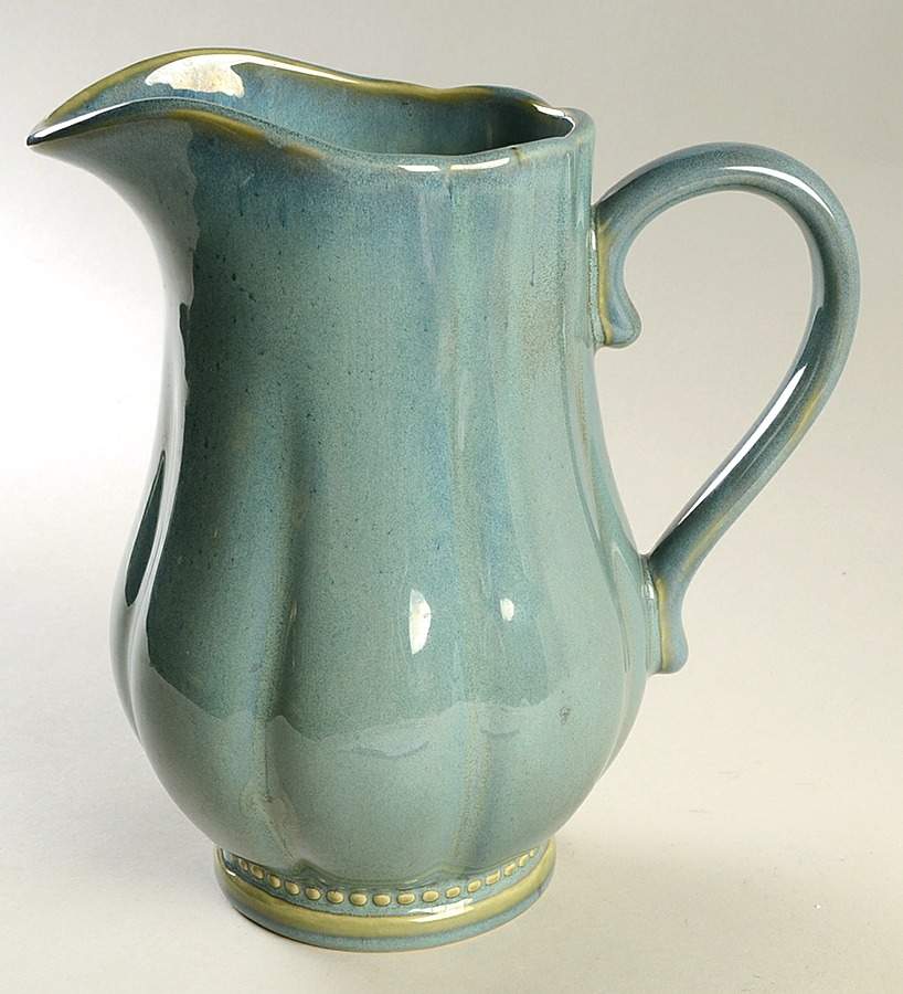 Hobnail Green 72 Oz Pitcher by Roscher & Co-1