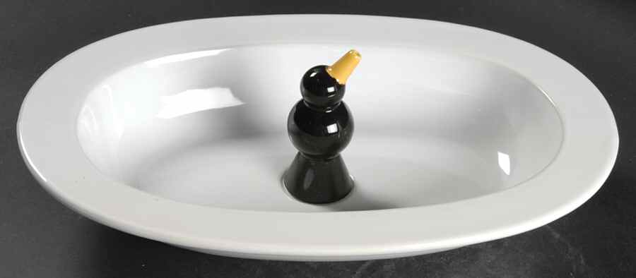 Terence Conran Albion 11" Pie Baking Plate with Pie Bird by Royal Doulton-1