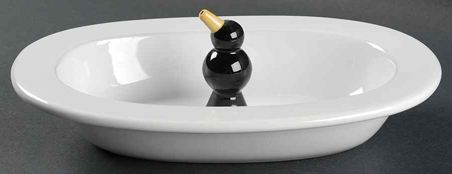Terence Conran Albion 9" Pie Baking Plate with Pie Bird by Royal Doulton-1