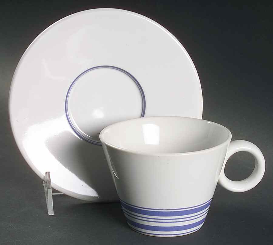 Terence Conran Chophouse Flat Cup & Saucer Set by Royal Doulton-1