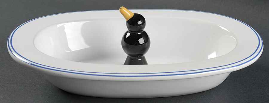 Terence Conran Chophouse 9" Pie Baking Plate with Pie Bird by Royal Doulton-1