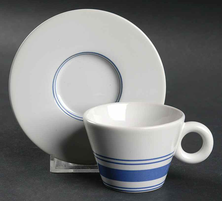 Terence Conran Chophouse Flat Demitasse Cup & Saucer Set by Royal Doulton-1