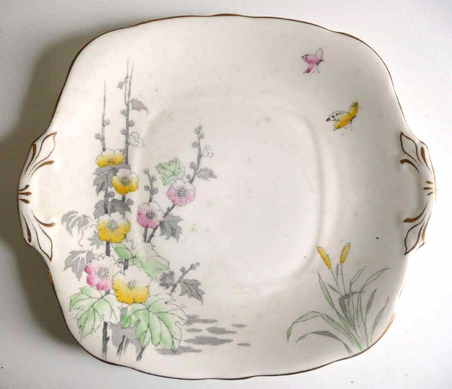 RST152 Square Handled Cake Plate by Royal Stafford-1