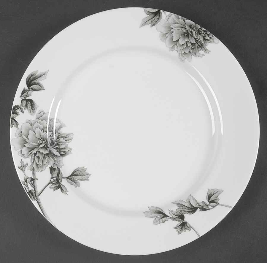 Black Peony Dinner Plate by Royal Worcester-1