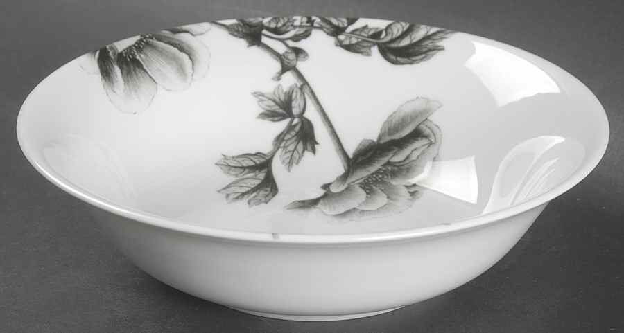 Black Peony Coupe Cereal Bowl by Royal Worcester-1