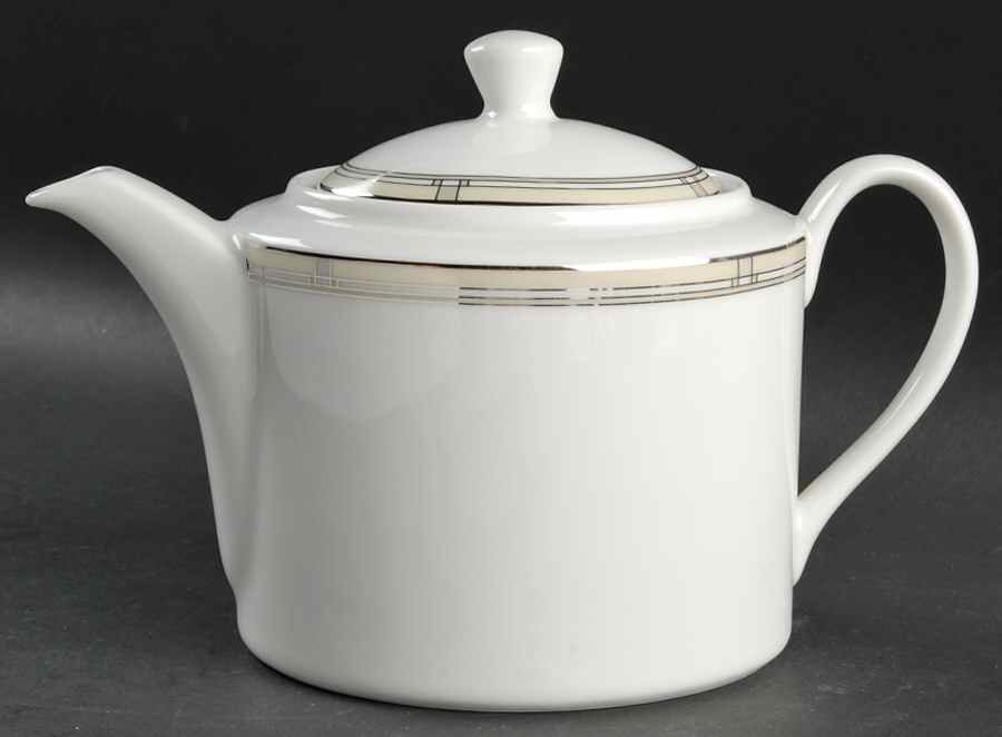 Mondrian (Classic Shape) Teapot & Lid by Royal Worcester-1