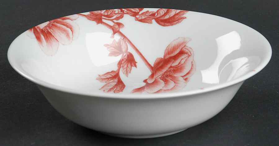 Red Peony Coupe Cereal Bowl by Royal Worcester-1