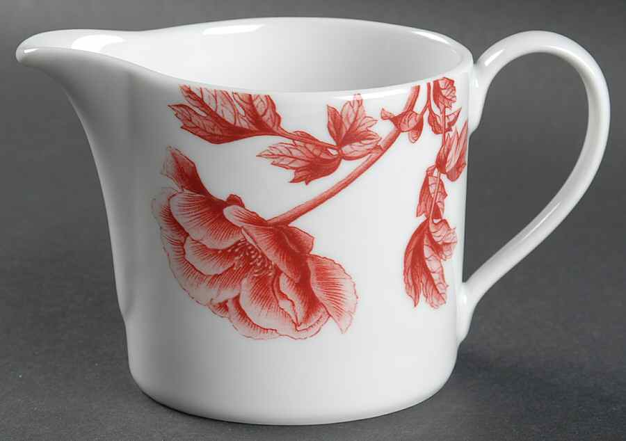 Red Peony Creamer by Royal Worcester-1
