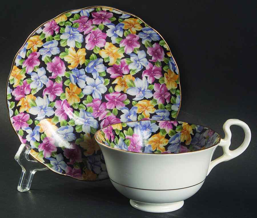 1958 Footed Cup & Saucer Set by Samuel Radford-1