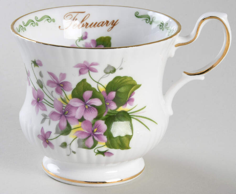 Special Flowers (With Month) Footed Cup by Rosina-Queens-1