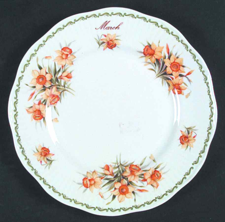 Special Flowers (With Month) Dinner Plate by Rosina-Queens-1