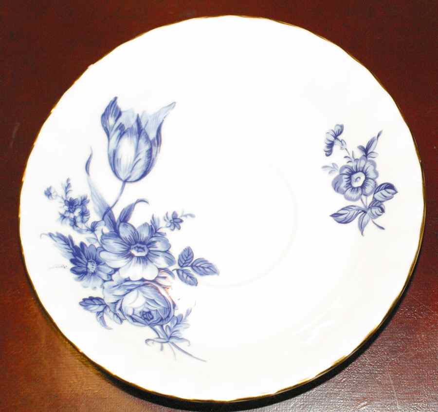 Blue Swansea Saucer by Royal Albert-1