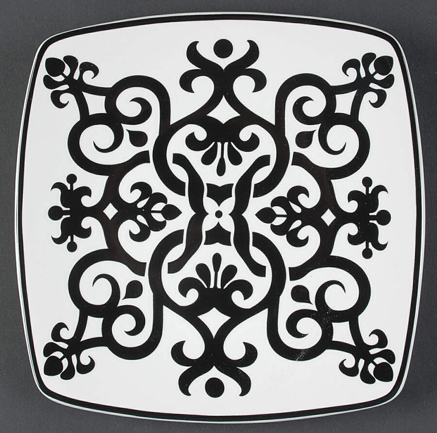 Tuzani Collection Square Salad Plate by Roscher & Co-1