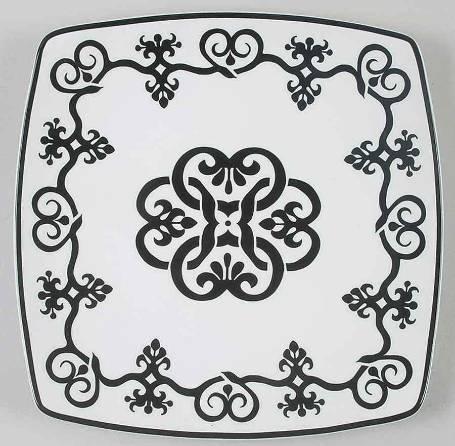 Tuzani Collection Square Dinner Plate by Roscher & Co-1