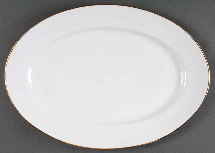 Simply Gold 14" Oval Serving Platter by Royal Doulton-1