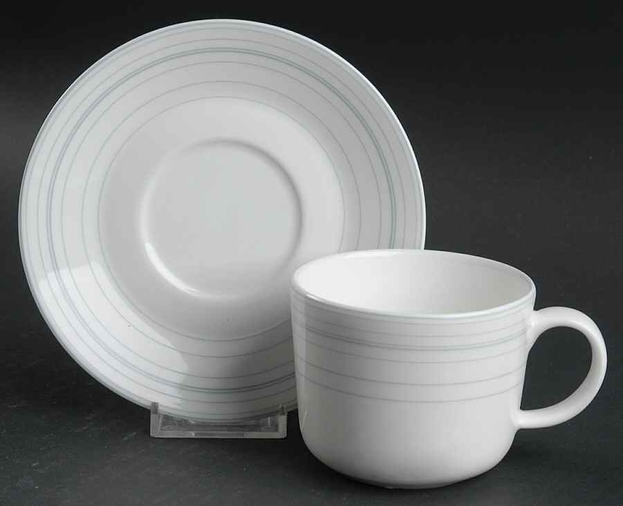 Line Flat Cup & Saucer Set by Royal Doulton-1