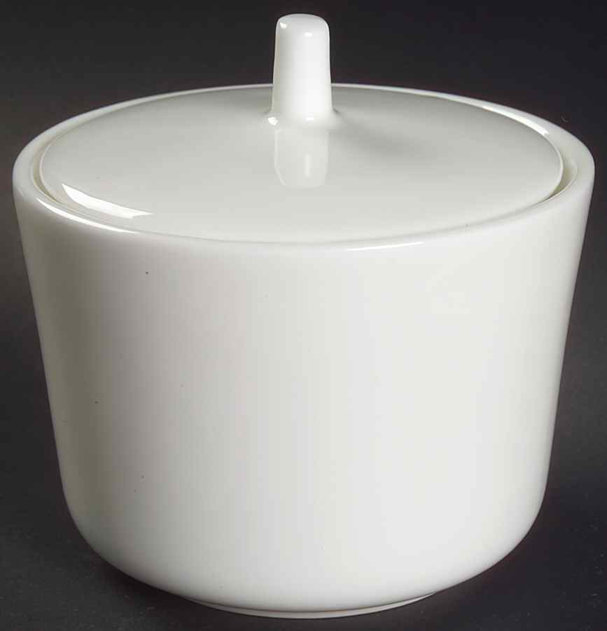 Pure White Sugar Bowl & Lid by Royal Doulton-1