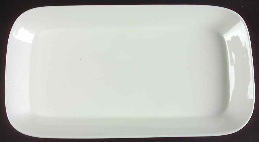 Pure White 14" Rectangular Serving Platter by Royal Doulton-1