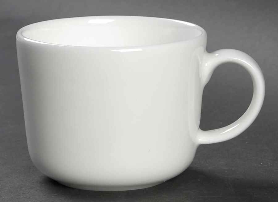 Pure White Flat Cup by Royal Doulton-1