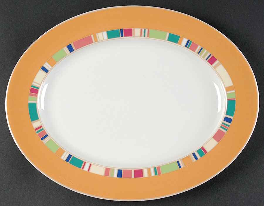 Carnival 13" Oval Serving Platter by Royal Doulton-1