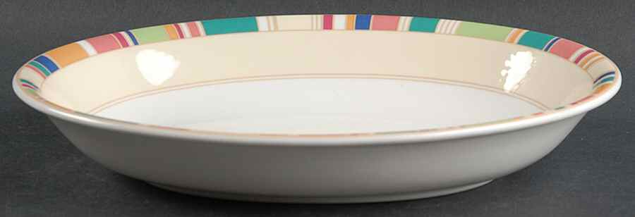 Carnival 10" Oval Vegetable Bowl by Royal Doulton-1