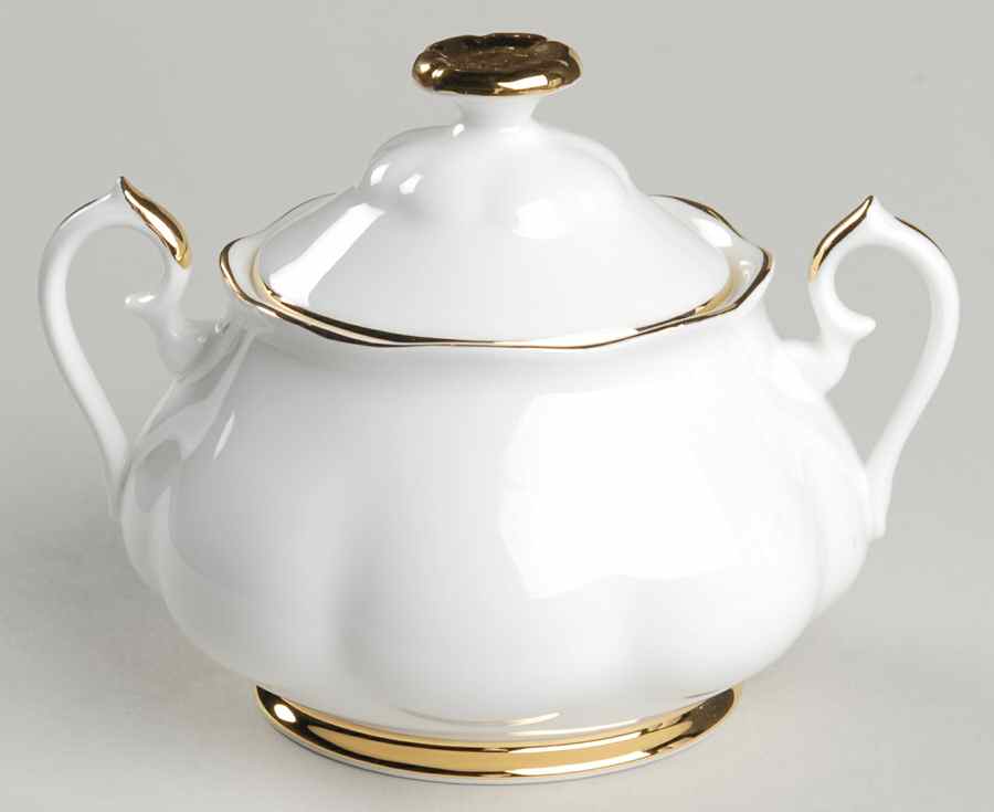Hampton Gold Sugar Bowl & Lid by Royal Doulton-1