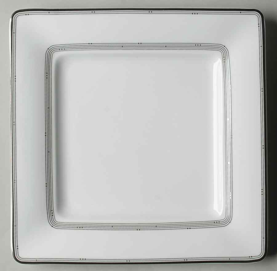 Silver Sonnet Square Accent Salad Plate by Royal Doulton-1