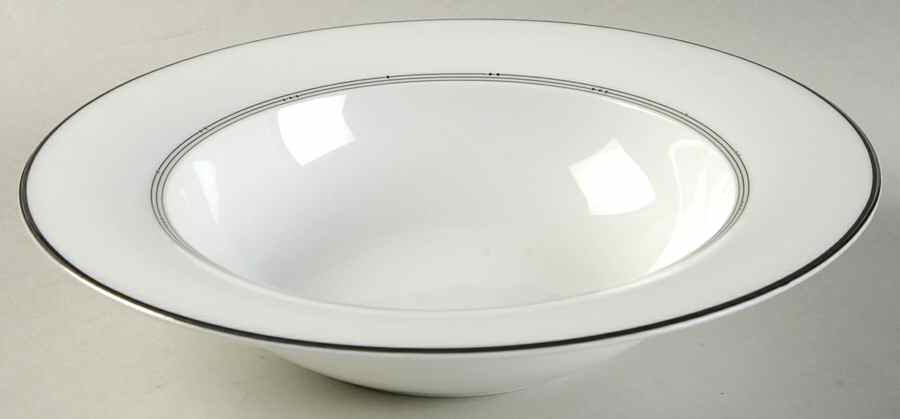 Silver Sonnet Rim Soup Bowl by Royal Doulton-1