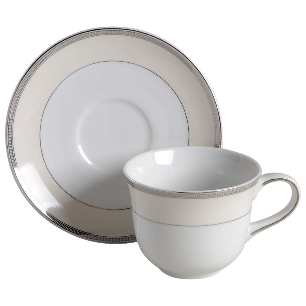 Mezzanine Flat Cup & Saucer Set by Royal Doulton-1