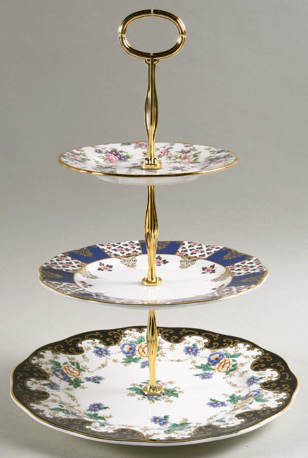 100 Years of Royal Albert 3 Tier Serving Tray by Royal Albert-1