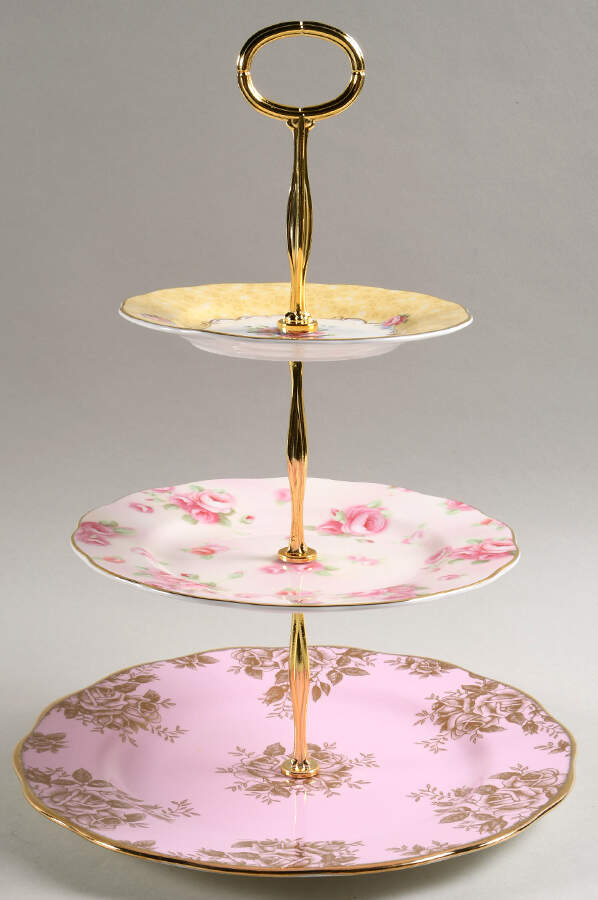 100 Years of Royal Albert 3 Tier Serving Tray by Royal Albert-1
