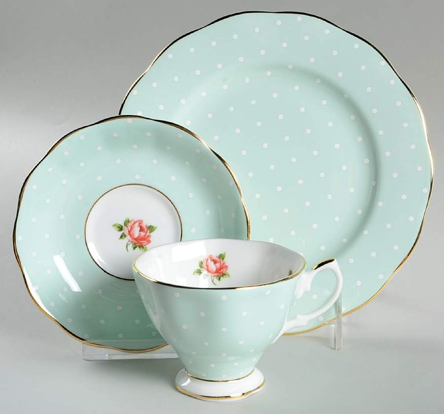 100 Years of Royal Albert (3 Pc) Cup & Saucer + Salad/Dessert Plate by Royal Albert-1