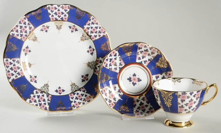 100 Years of Royal Albert (3 Pc) Cup & Saucer + Salad/Dessert Plate by Royal Albert-1