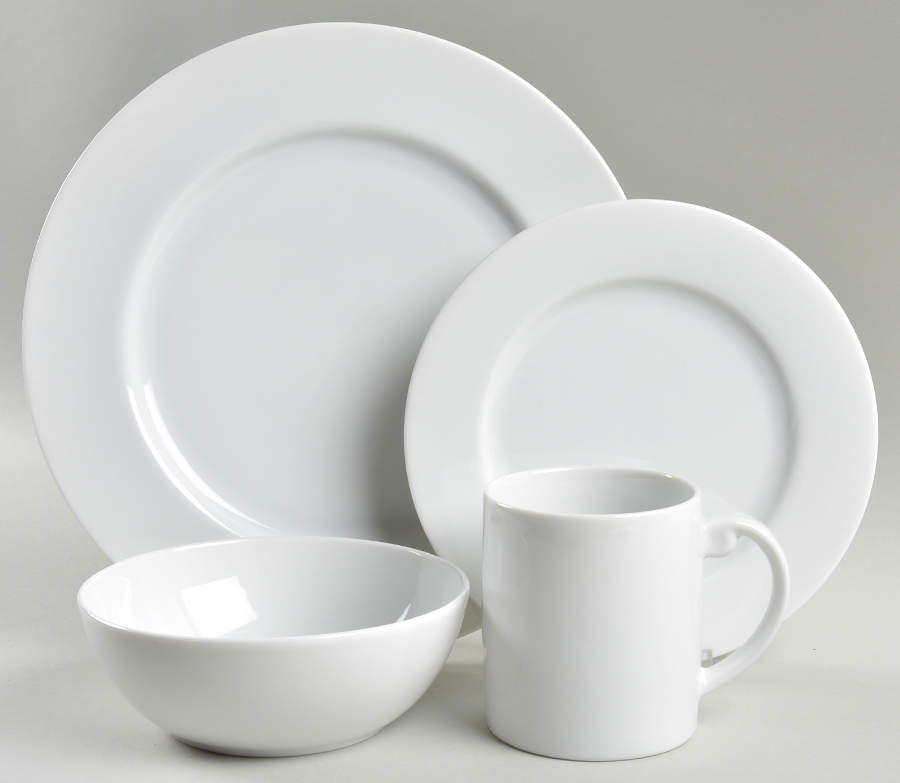 Just White 4 Piece Place Setting by Royal Doulton-1