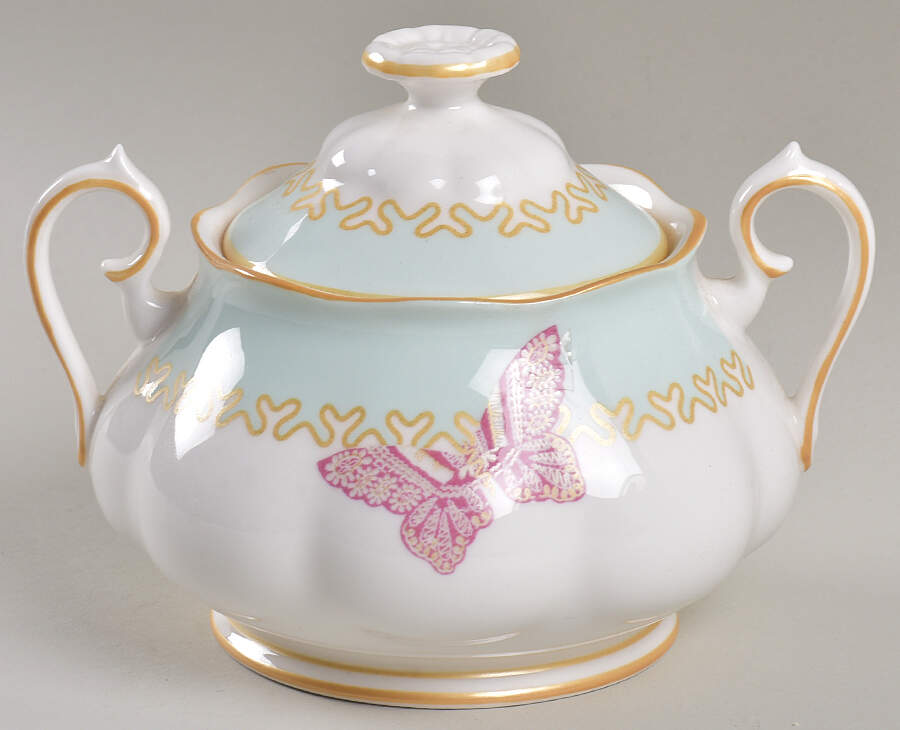 Zandra Rhodes Sugar Bowl & Lid by Royal Albert-1