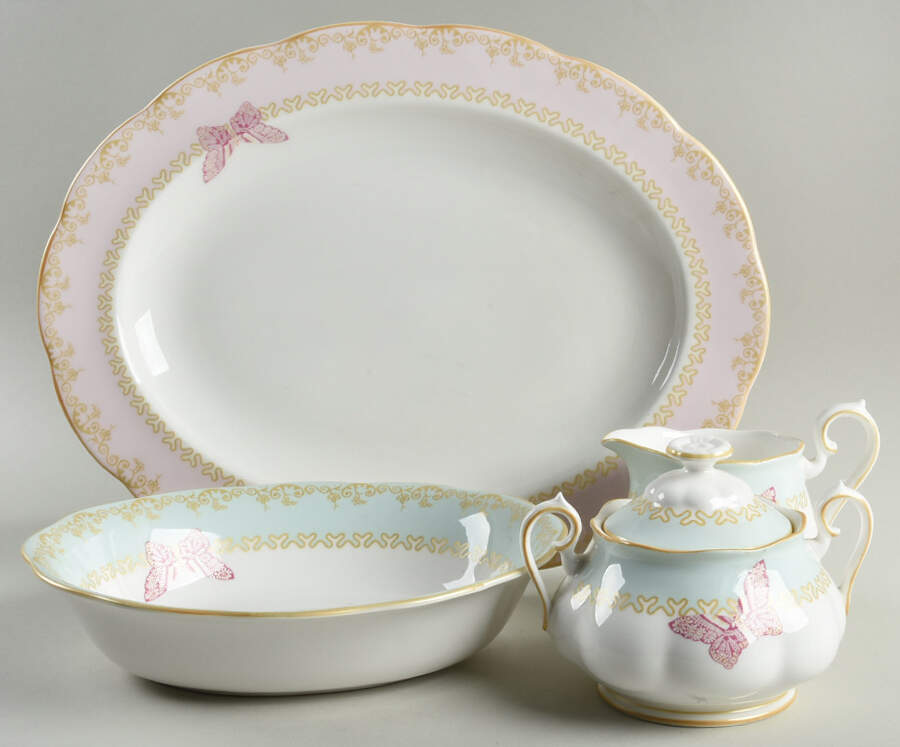 Zandra Rhodes 5 Piece Hostess Set by Royal Albert-1