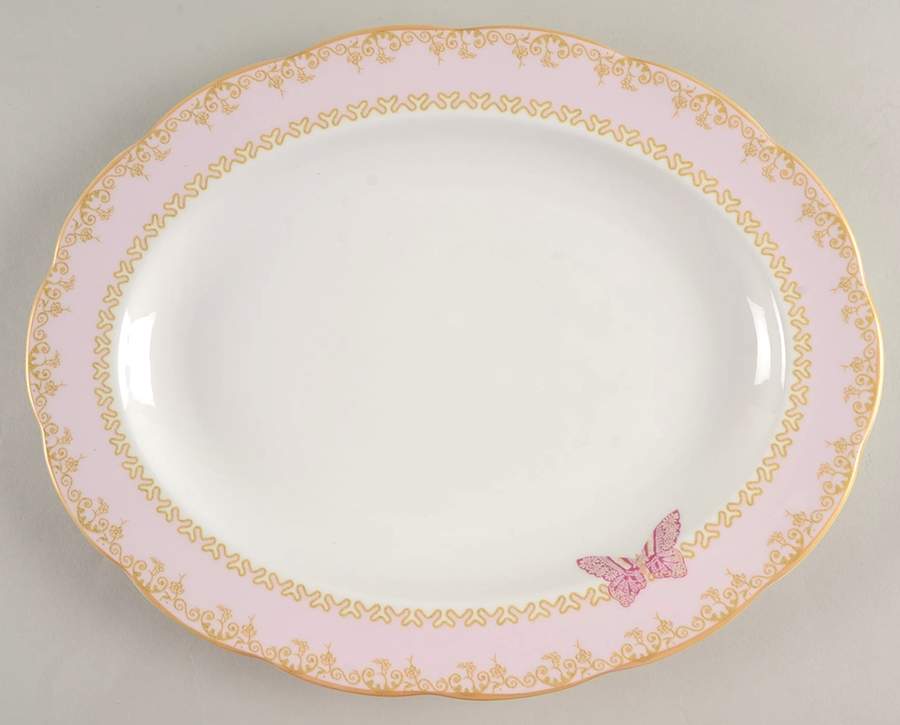 Zandra Rhodes 13" Oval Serving Platter by Royal Albert-1