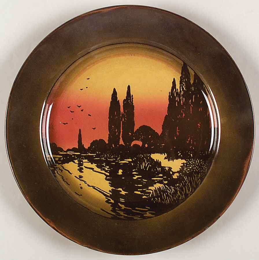 Poplars at Sunset Dinner Plate by Royal Doulton-1