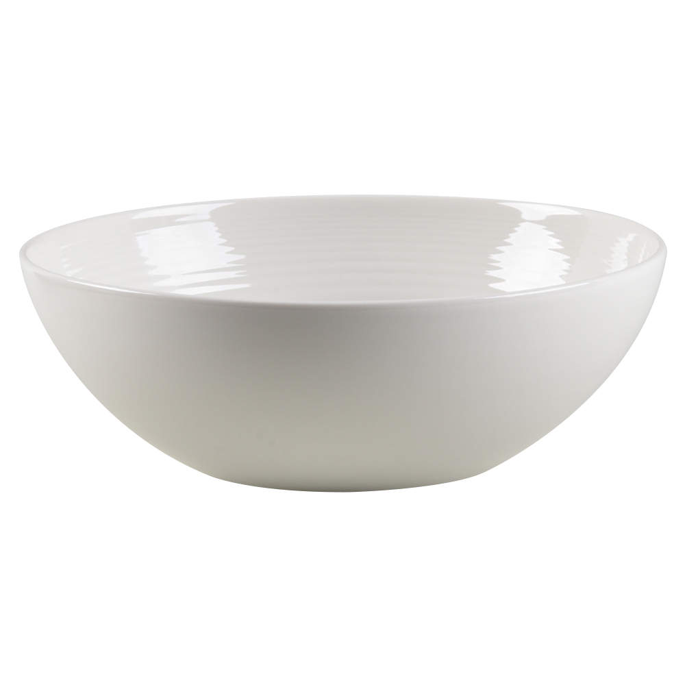 Maze White (Porcelain) 10" Round Serving Bowl by Royal Doulton-1