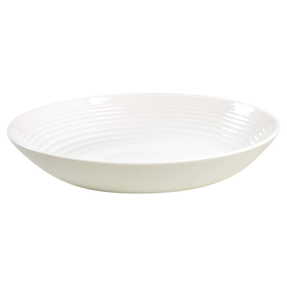 Maze White (Porcelain) 11" Round Serving Bowl by Royal Doulton-1